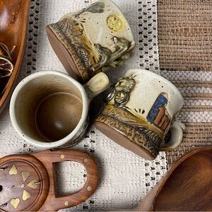 Vintage Bob Anderson 3-D Mugs